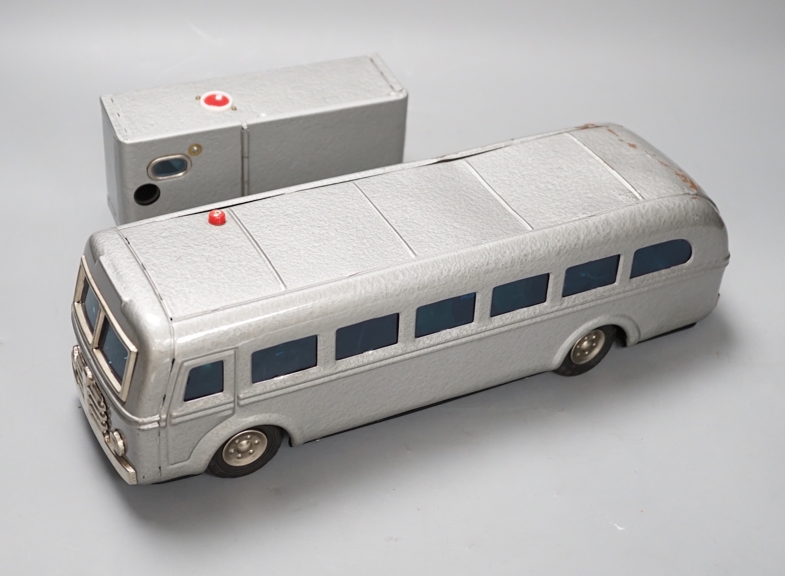 A 1950s Japanese Modern Toys Radicon radio controlled model bus, incomplete